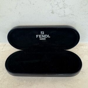 Fendi Black Velvet-Lined Glasses Case